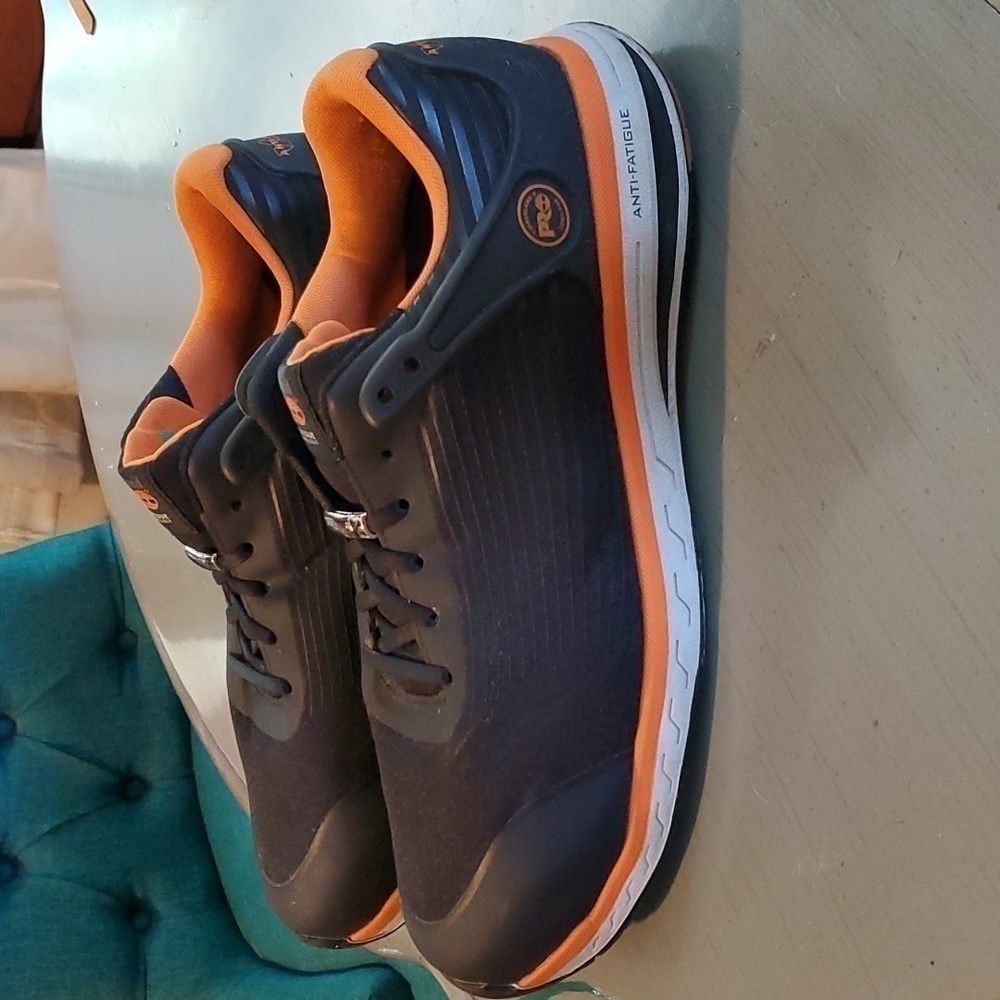 Timberland| Mens Orange & Black Pro Drive Train Anti-Fatigue Shoes Sz.13W